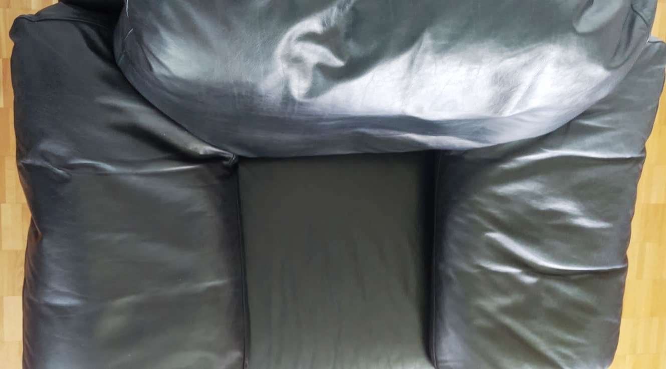 Divani: Ledersessel /  Sofa aus 100% echtem Leder, Schwarz – Usato da Zürich venduto da 1-2-3-Kaufen 2