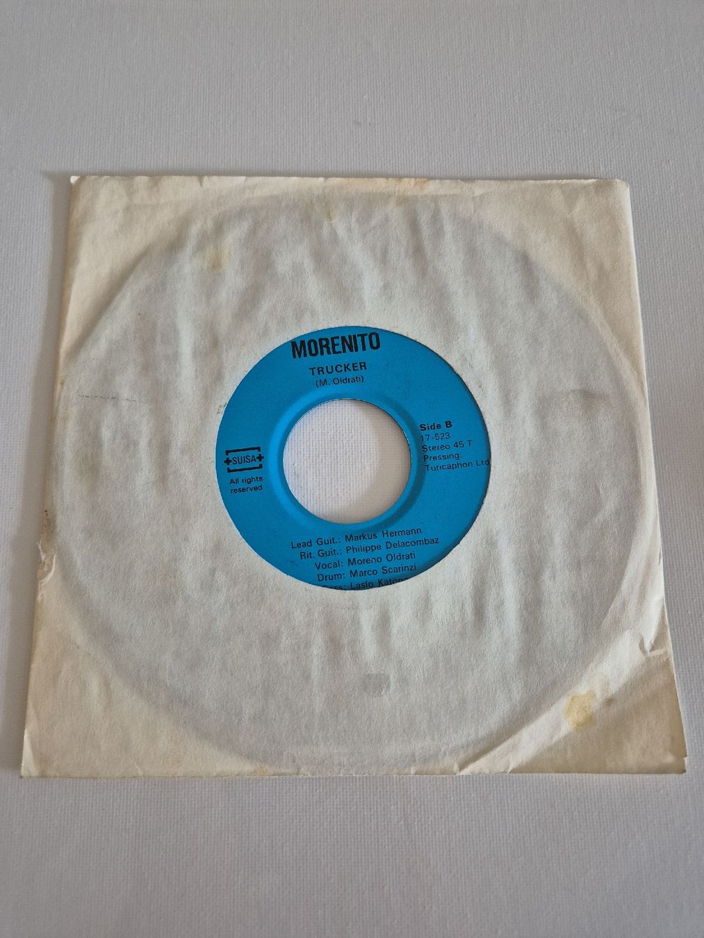 Dischi in vinile: Morenito - Take This Train -  Trucker - Single 7 , CH – Usato da Uster venduto da newwave0 1