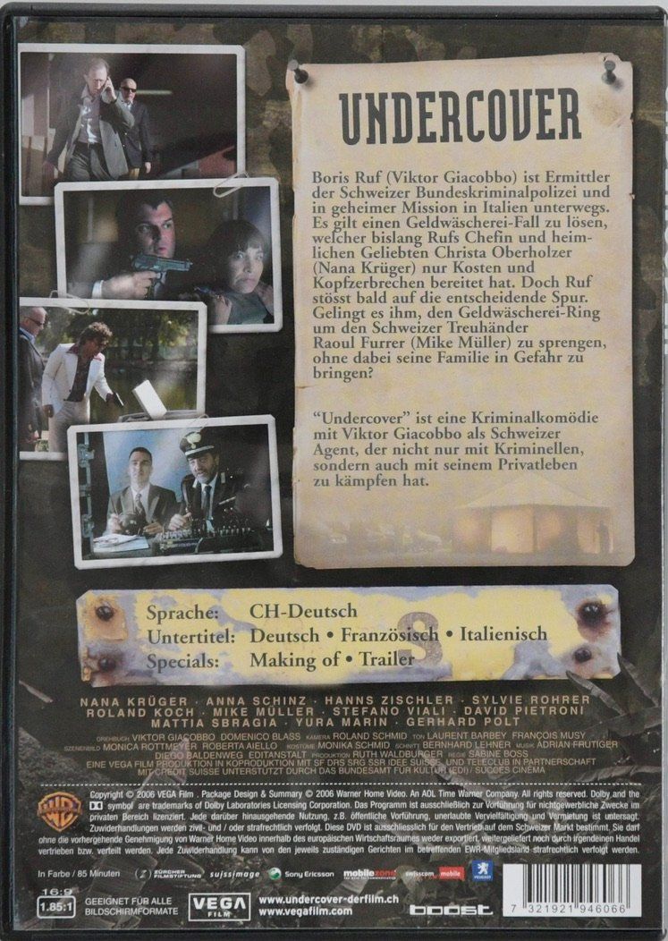 Alle DVDs: UNDERCOVER mit Viktor Giacobbo – Gebraucht aus Remetschwil von tgd_gbp8 1