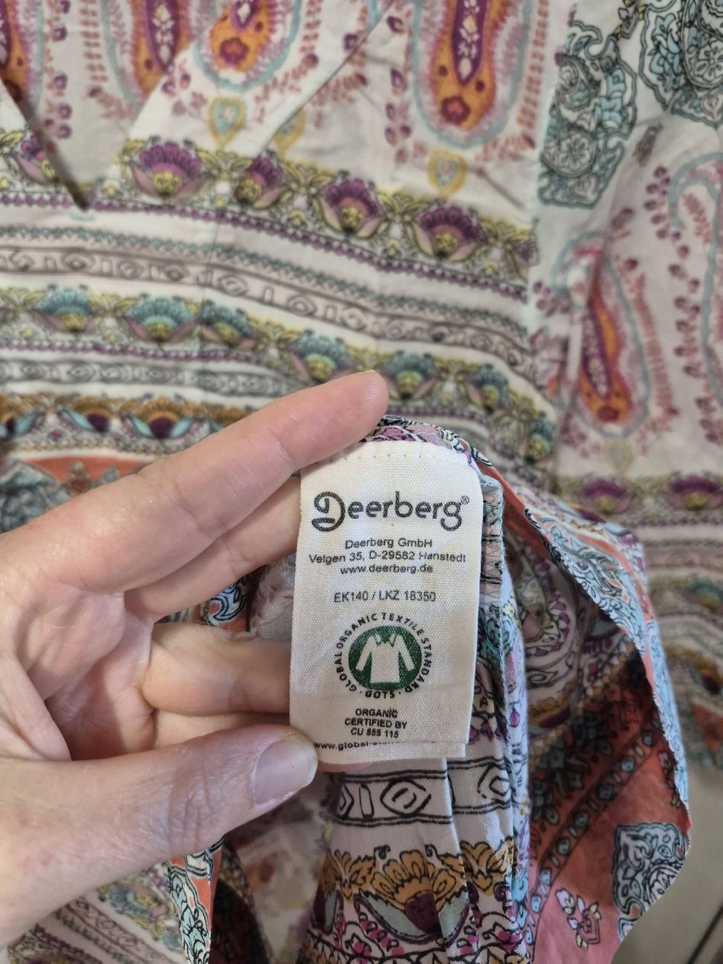 Deerberg Tuniche: Deerberg Tunika Gr.S, Bio Baumwolle, bunt, Muster – Usato da Merligen venduto da muss_haben 4