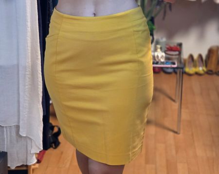 H&M Bleistiftrock Ocker Gr. 38/40 Top Zustand
