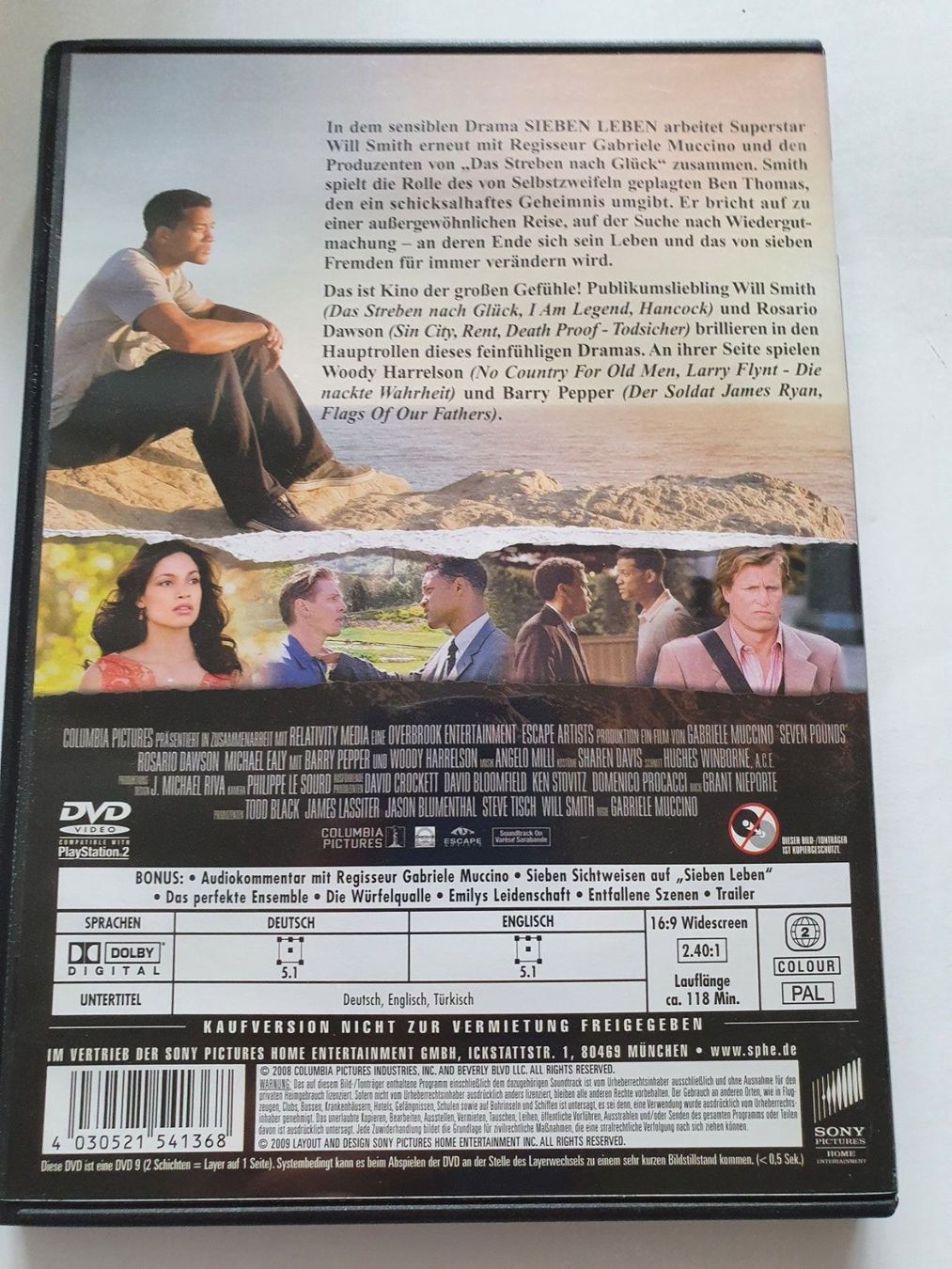 Tutti i DVDs: Will Smith SIEBEN LEBEN DVD – Usato da Oberdorf BL venduto da BaldenEagle 1