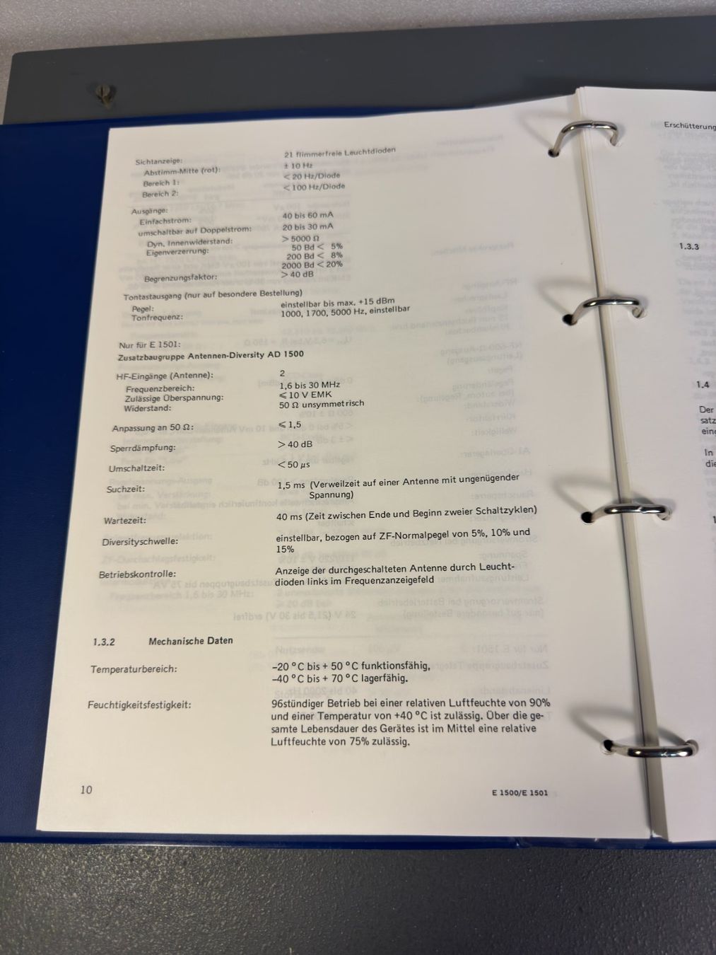 Funktechnik: Telefunken E-1501. LW - KW Empfänger – Gebraucht aus Ins von funkflieger 9