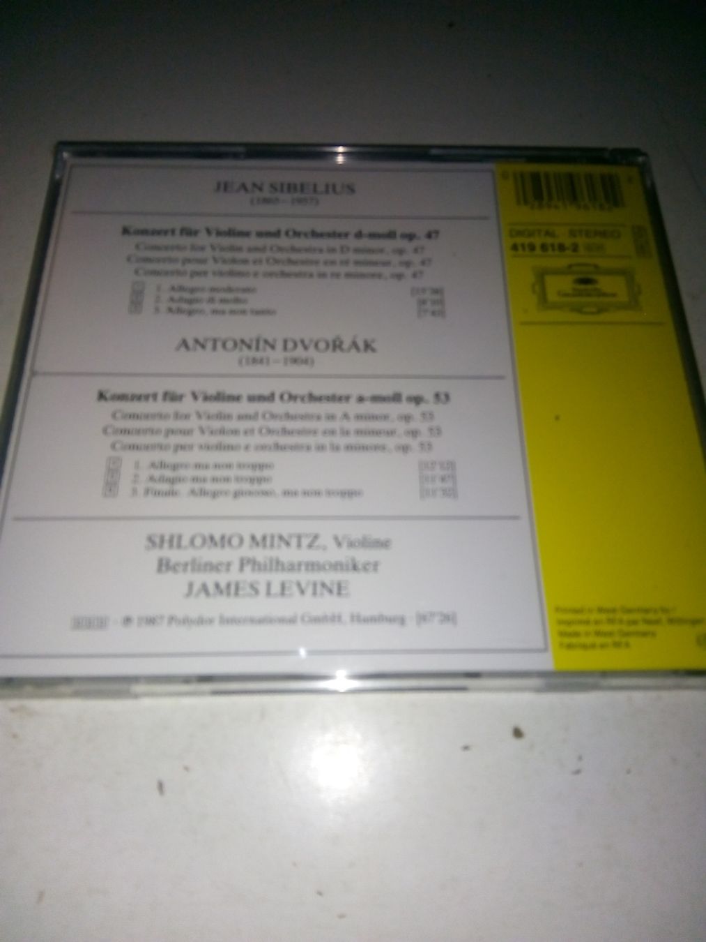 CDs: Sibelius & Dvorak: Violinkonzerte - Berliner Philharmoniker – Gebraucht aus St. Gallen von elk2021 4