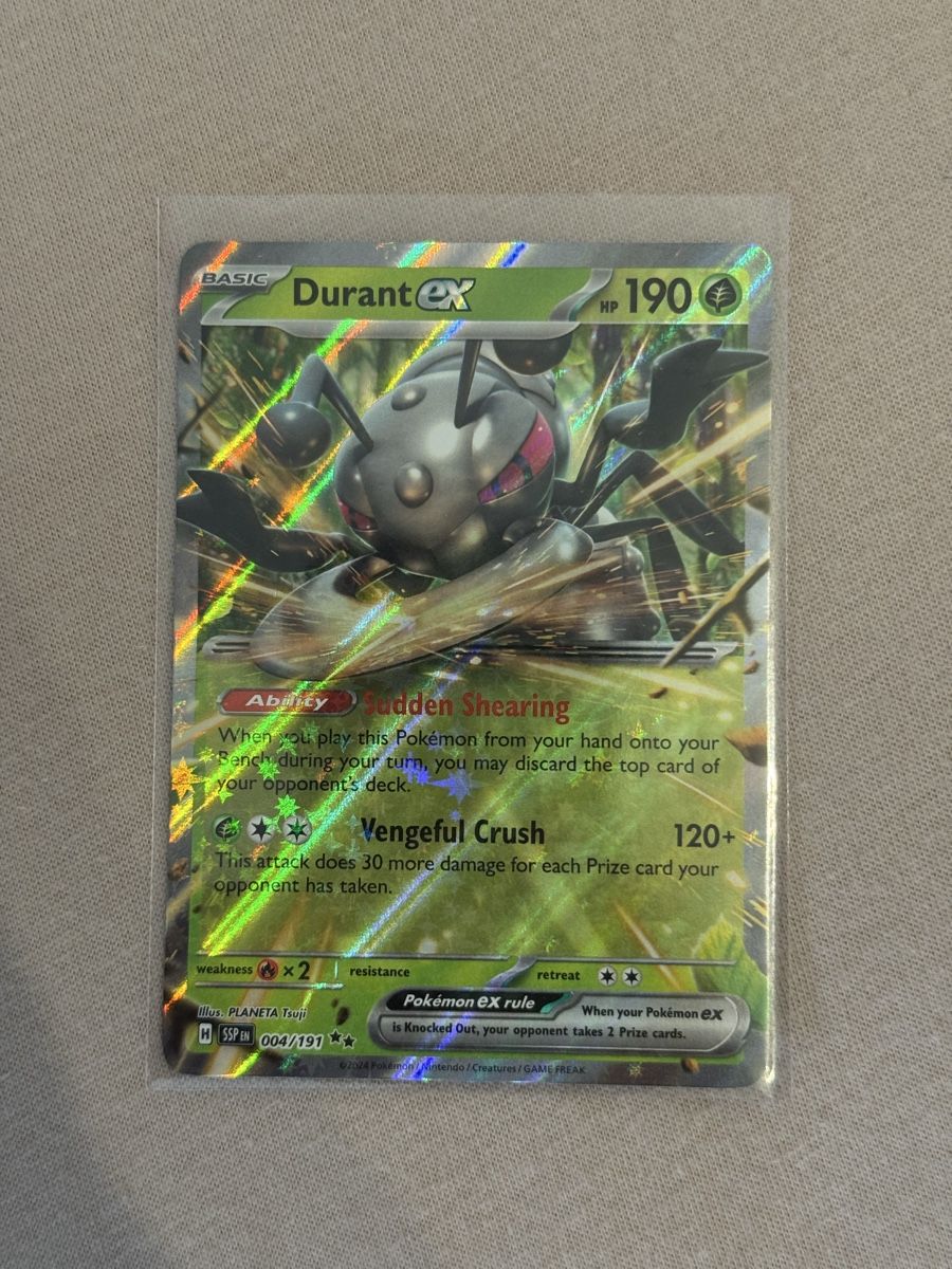 Pokémon Carte collezionabili: Pokémon Durant ex 004/191 Surging Sparks – Nuovo (secondo la descrizione) da St. Gallen venduto da Xbylucas