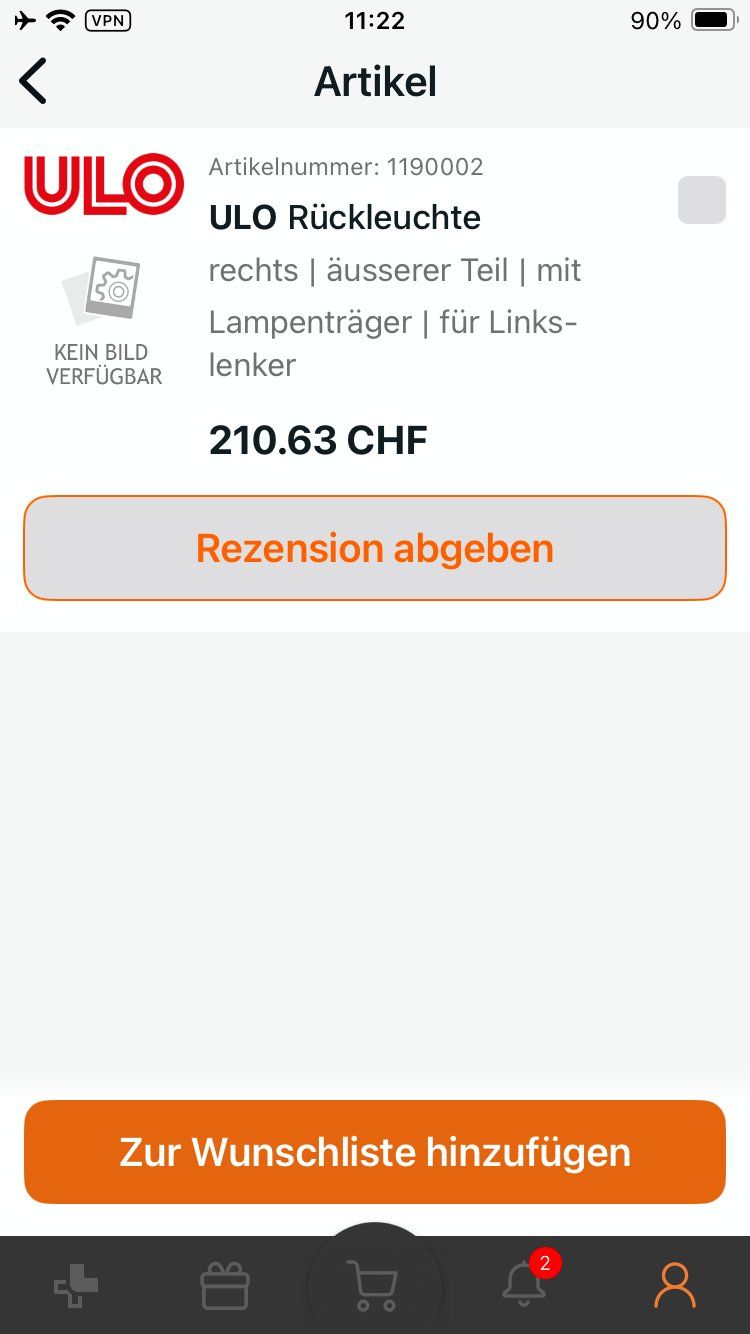 Mercedes-Benz Tutti pezzi di ricambio auto: ULO Rückleuchte rechts Mercedes GLC – Nuovo (secondo la descrizione) da Hettenschwil venduto da cybird01