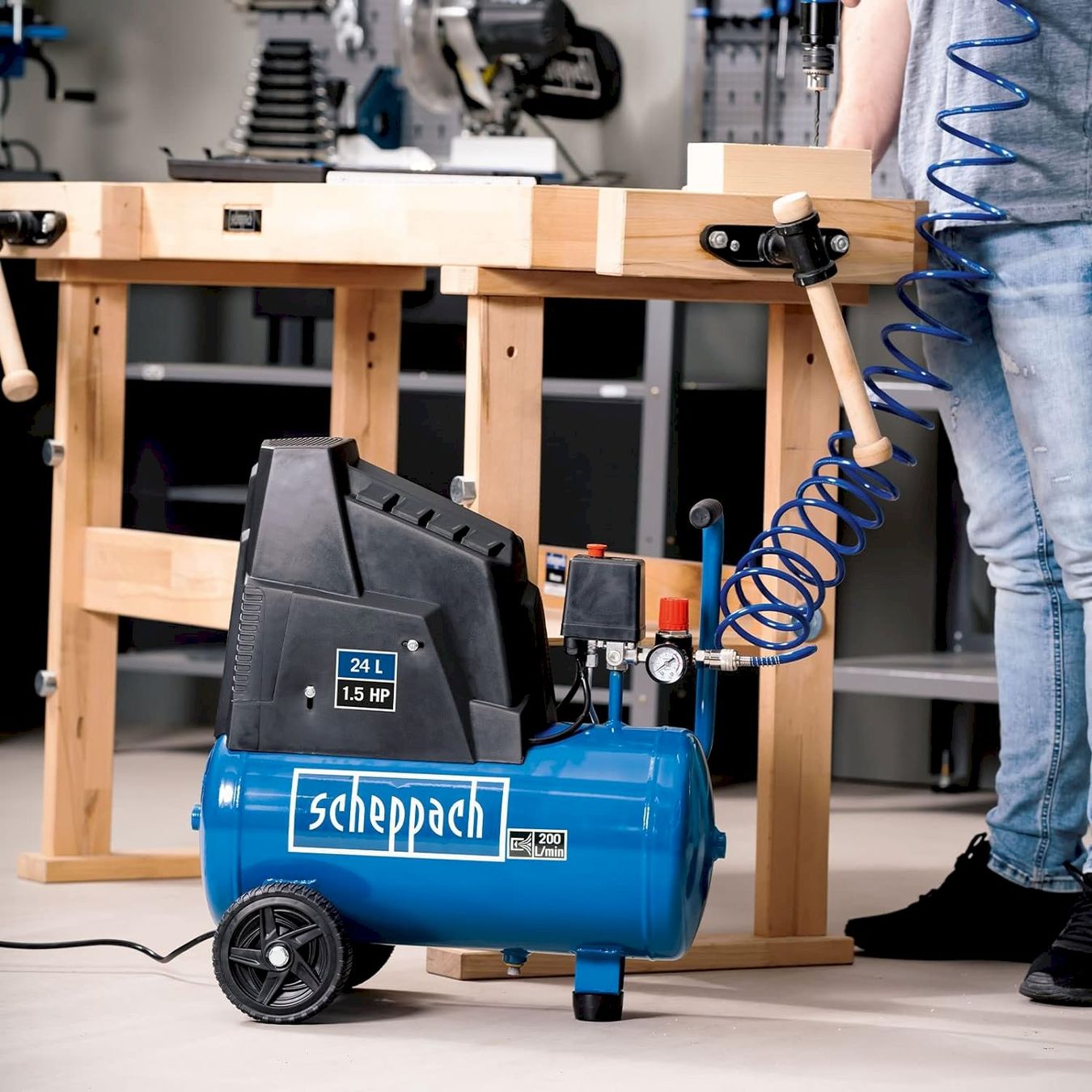 Scheppach Compressori: Scheppach Druckluft Kompressor HC30ox – Nuovo e nell'imballaggio originale da Bottighofen venduto da zaap 1