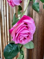 Kunstrosen/Rosenranken/Kunstpflanze/Dekoration/Pink/OVP