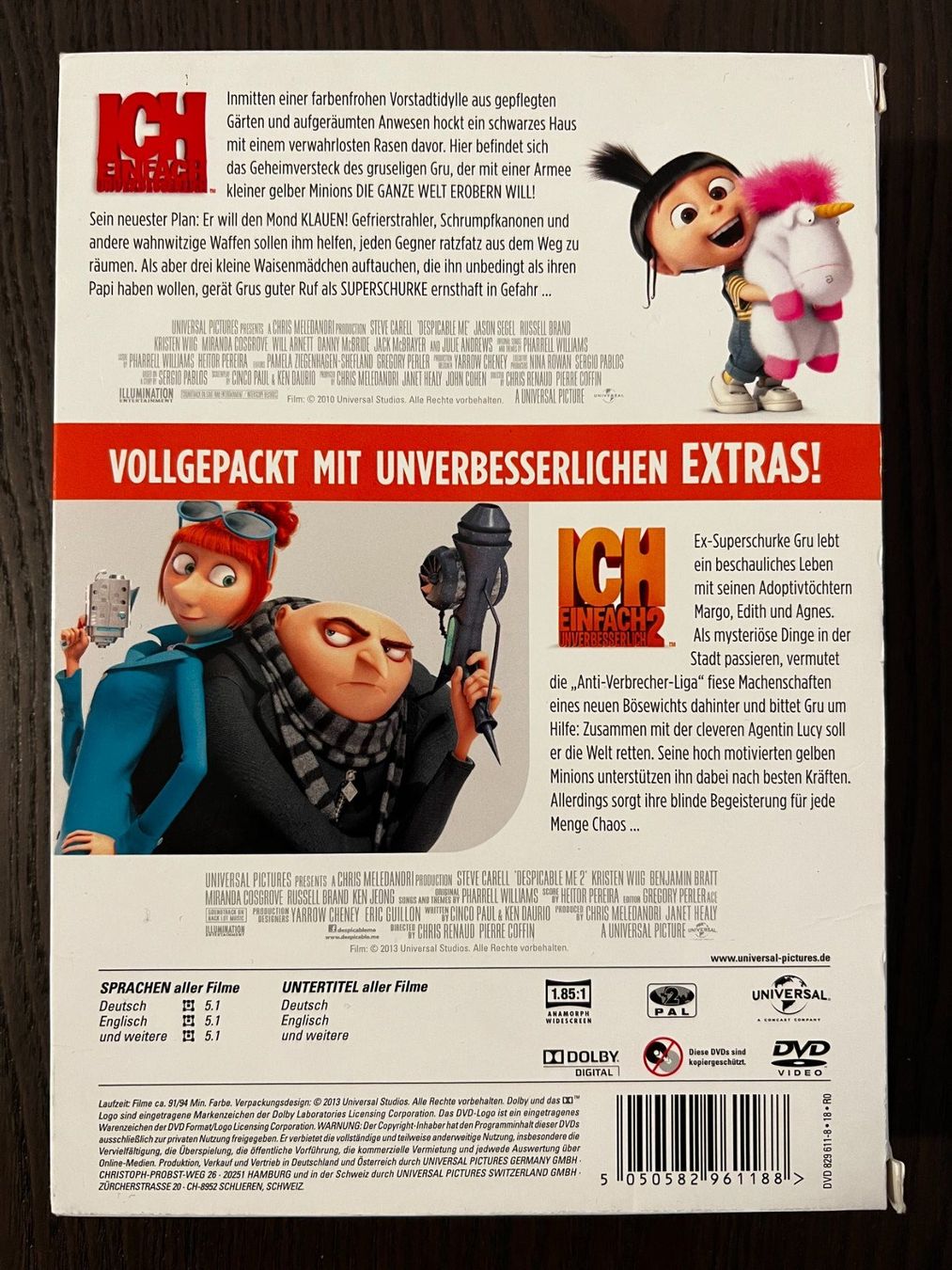 Tutti i DVDs: Ich einfach unverbesserlich 1 & 2 – Usato da Zürich venduto da FilmFreunde 1