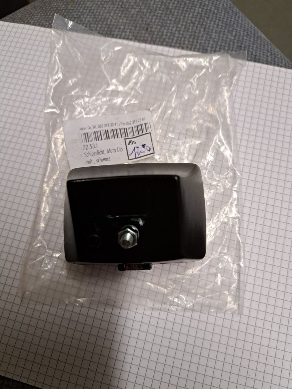 Scheinwerfer: Mofa Rücklicht – Neu und originalverpackt aus Boswil von Mriesen 2