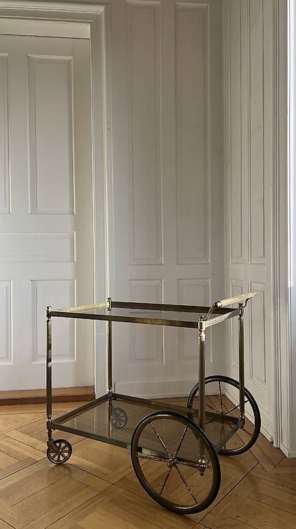 Servierwagen: Servierwagen Original 60er aus Messing – Gebraucht aus Oberengstringen von AleArd