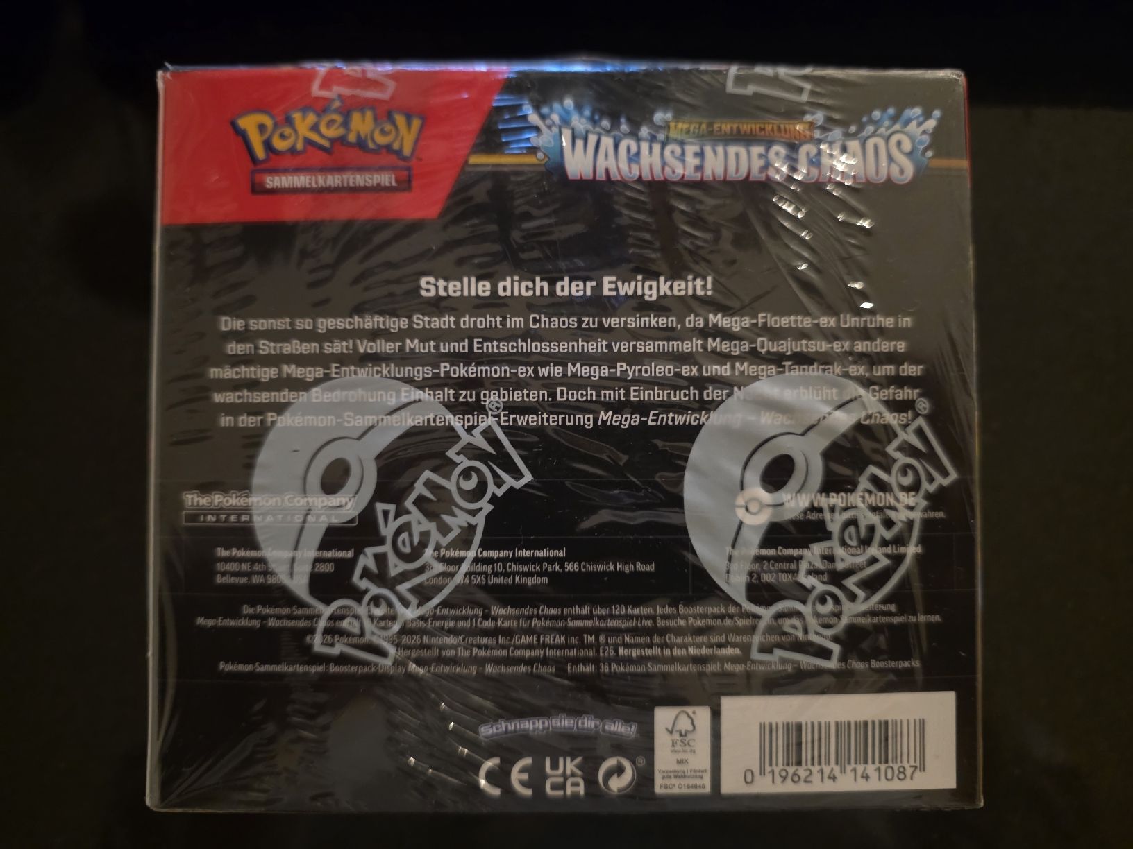 Pokémon Carte collezionabili: Pokemon Wachsendes Chaos Display sealed – Nuovo e nell'imballaggio originale da Lausen venduto da AllkindsofCollectors 1