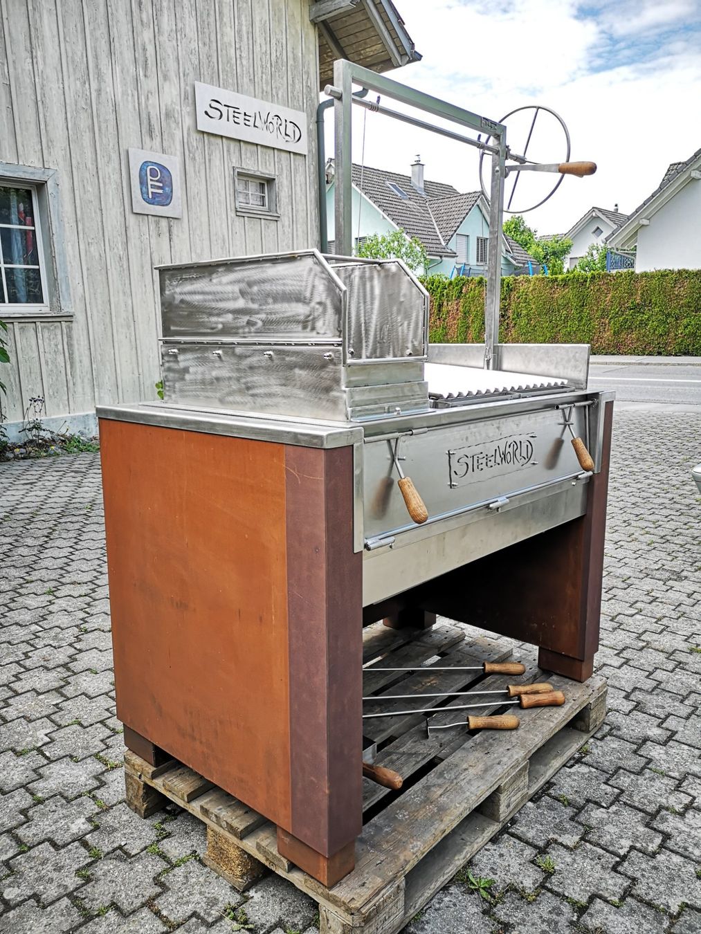 Griglie: Asado Grill Edelstahl – Nuovo e nell'imballaggio originale da Widnau venduto da Steelworld 3