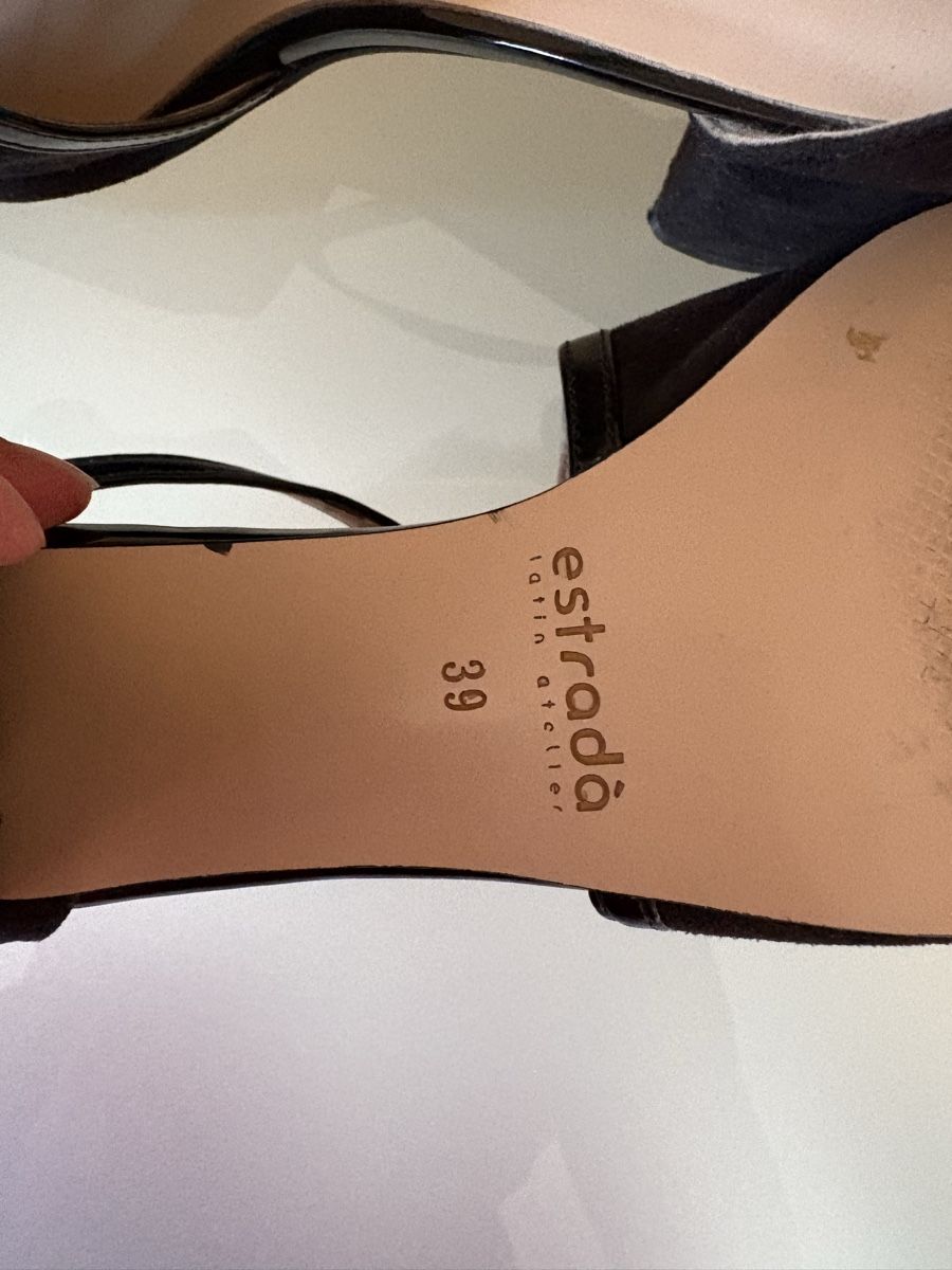Scarpe da donna: Sandalo nero camoscio e pelle – Usato da Viganello venduto da Orisole 5