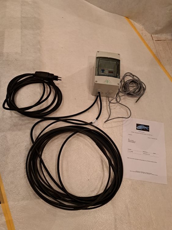 Pondlife Teichheizkabel - Set 90W / 6 M Inkl. Thermostat - Teichheizung - Eisfreihalter