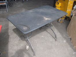 NOVANTINO "Luzern" 70x120cm, Metalltisch Gartentisch - LESEN