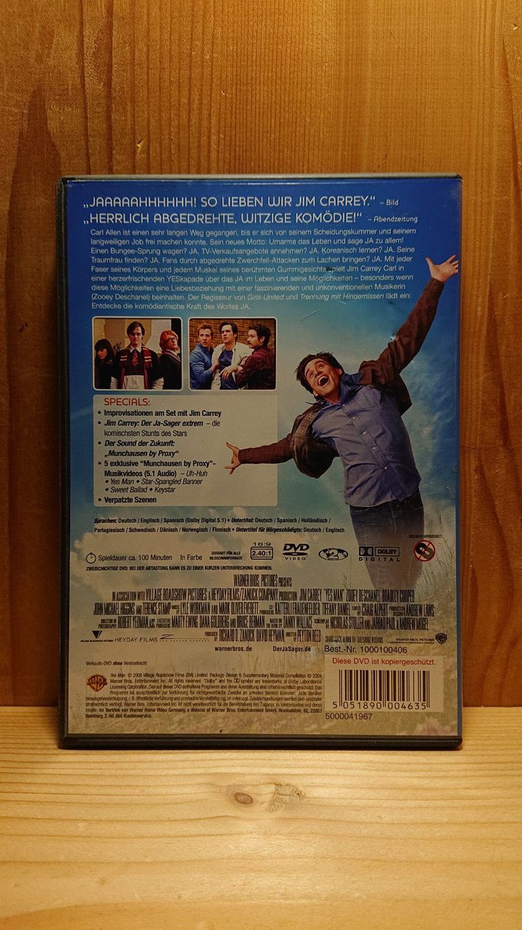 DER JA-SAGER DVD mit Jim Carrey (Gebraucht) in Wilderswil für CHF 1.9 ...