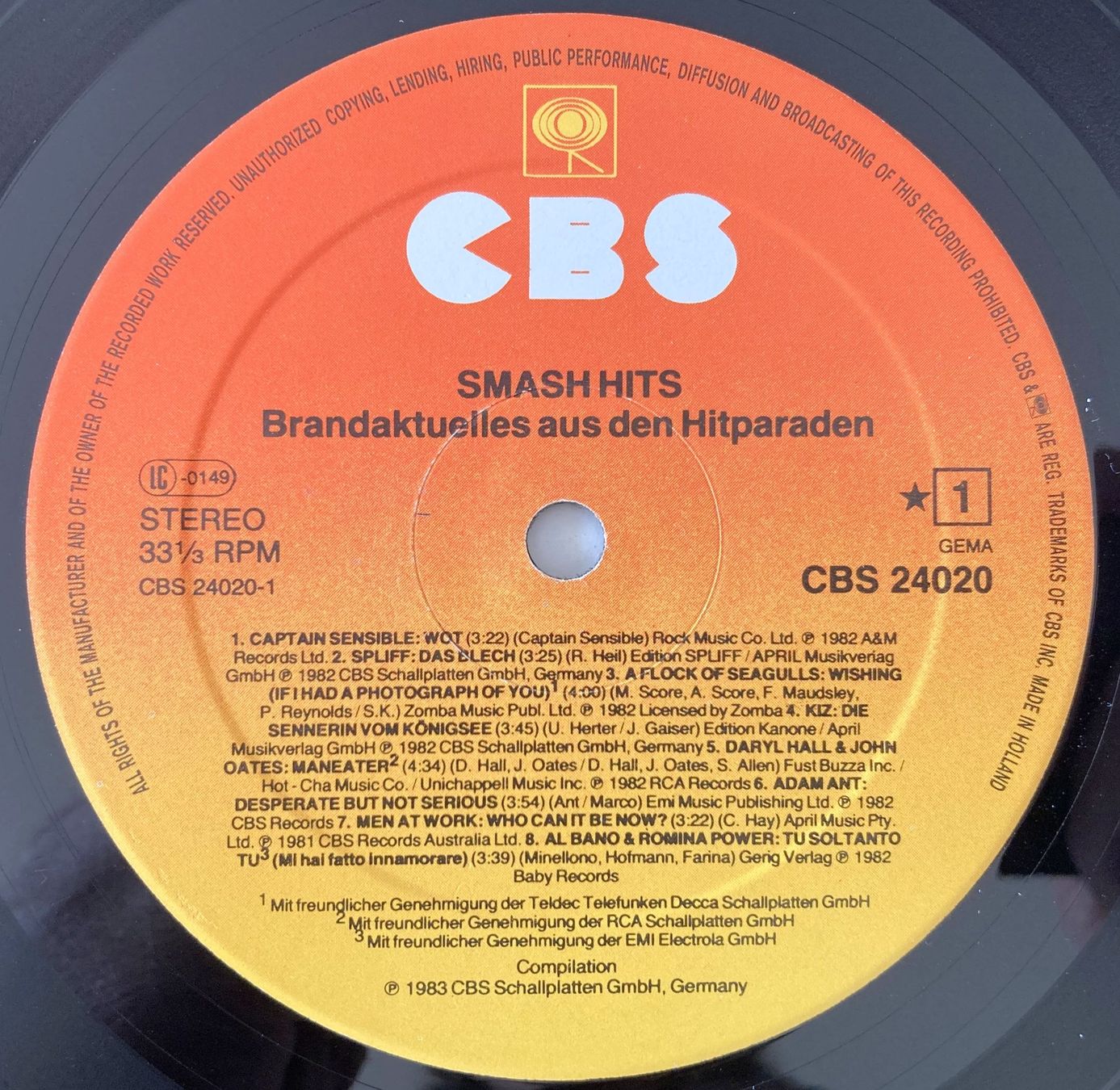 Dischi in vinile: DIVERS ARTISTES - SMASH HITS – Usato da Bottens venduto da hotter-than-hell 2