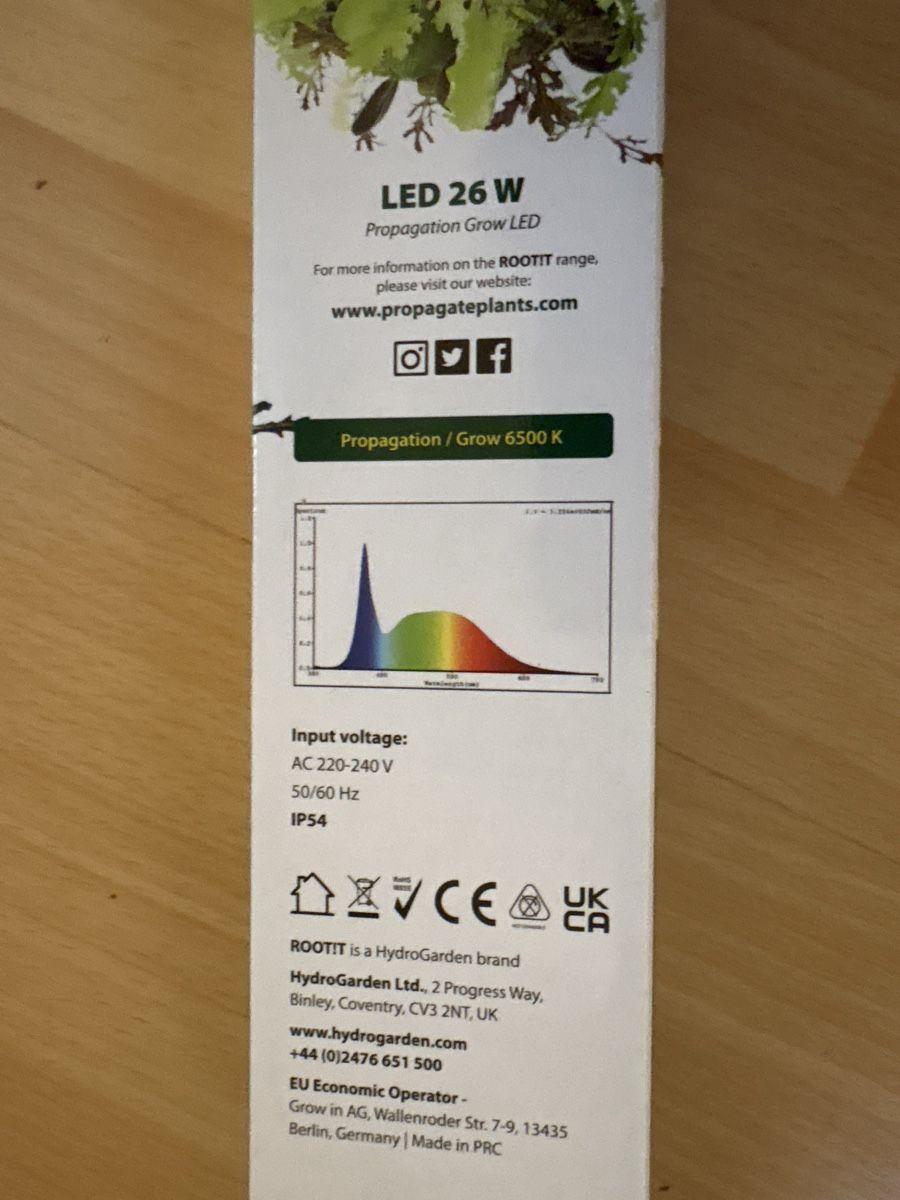 Lampen: ROOTIT LED 26 W Pflanzenlicht neu – Gebraucht aus st.gallen von Garagen_Verkauf 2