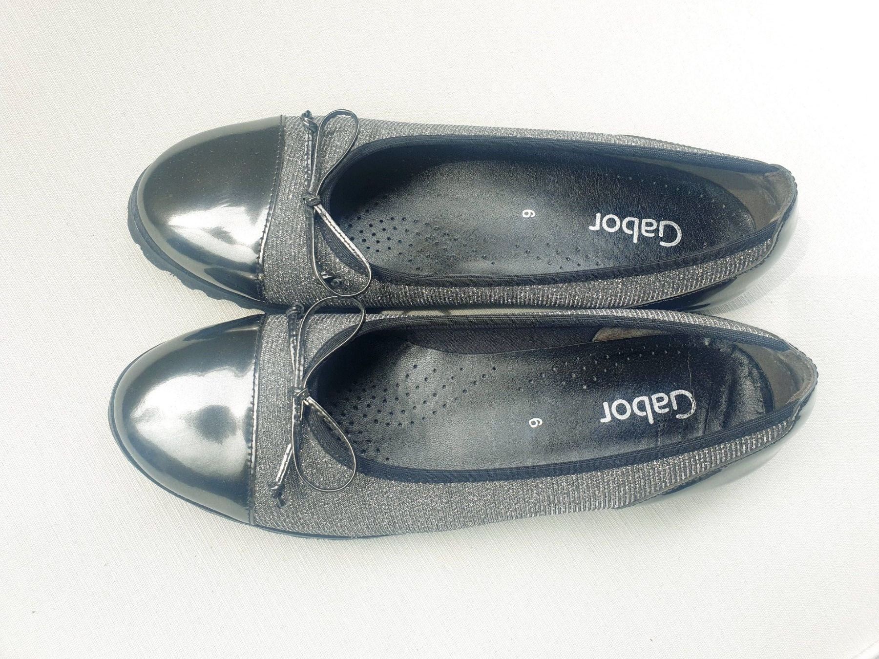 Gabor Scarpe da donna: GABOR BALLERINAS 6 39 LACKLEDER GLITZER LEDER SCHUHE BASIC – Nuovo (secondo la descrizione) da Elsau venduto da the-colorful-side
