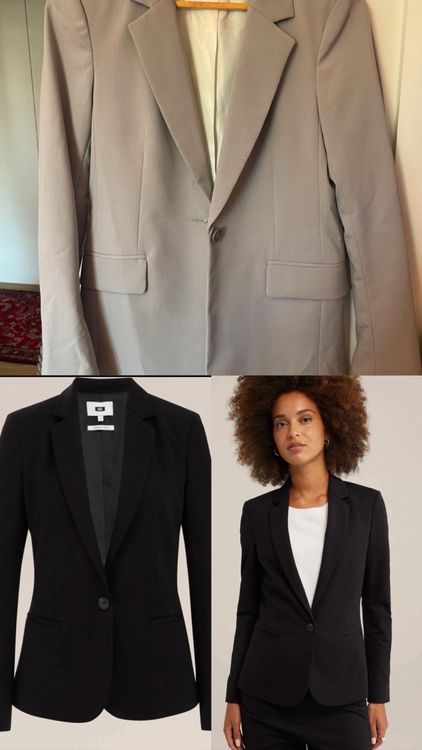 Blazer NOS aus zweifarbigem Jersey main image 1