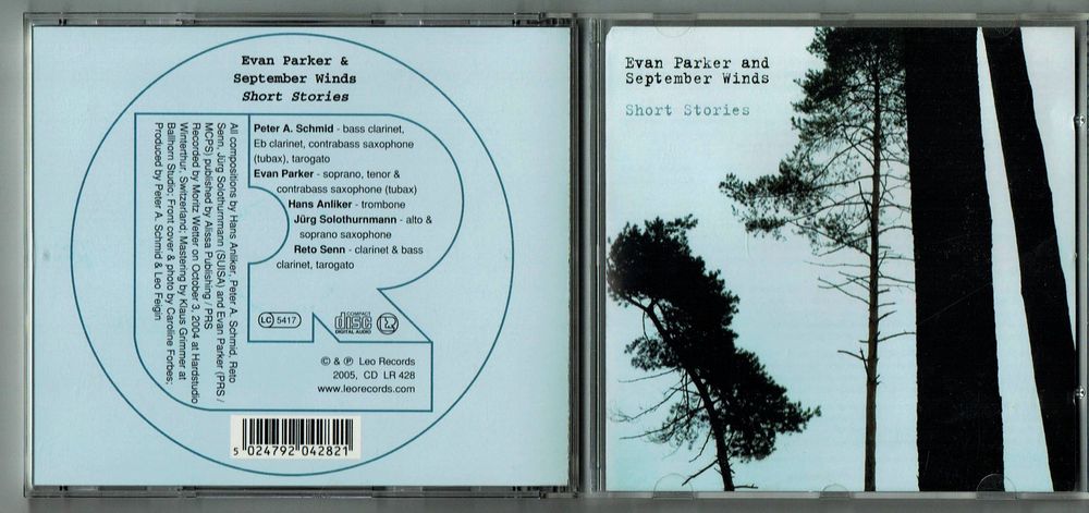 Evan Parker And September Winds – Short Stories (Gebraucht) in Mosnang ...