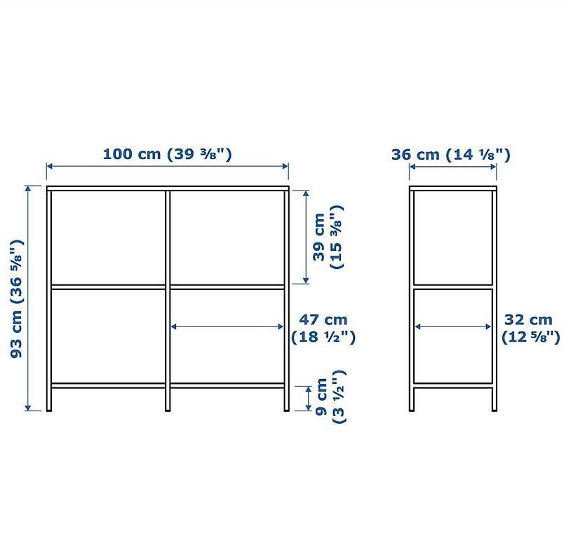 Scaffali: Ikea Regal - schwarz – Nuovo e nell'imballaggio originale da Schenkon venduto da _vanessa_08 1