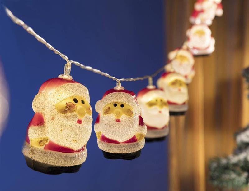 Ghirlande e barre luminose: Weihnachtsmann LED Mini Lichterketten – Nuovo e nell'imballaggio originale da Koppigen venduto da Bracher_Mail-House