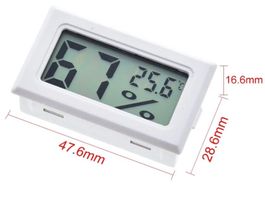 digitales Hygrometer plus Thermometer WEISS