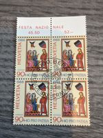 Helvetia Briefmarke 1988, 90+40 Pro Patria, Viererblock