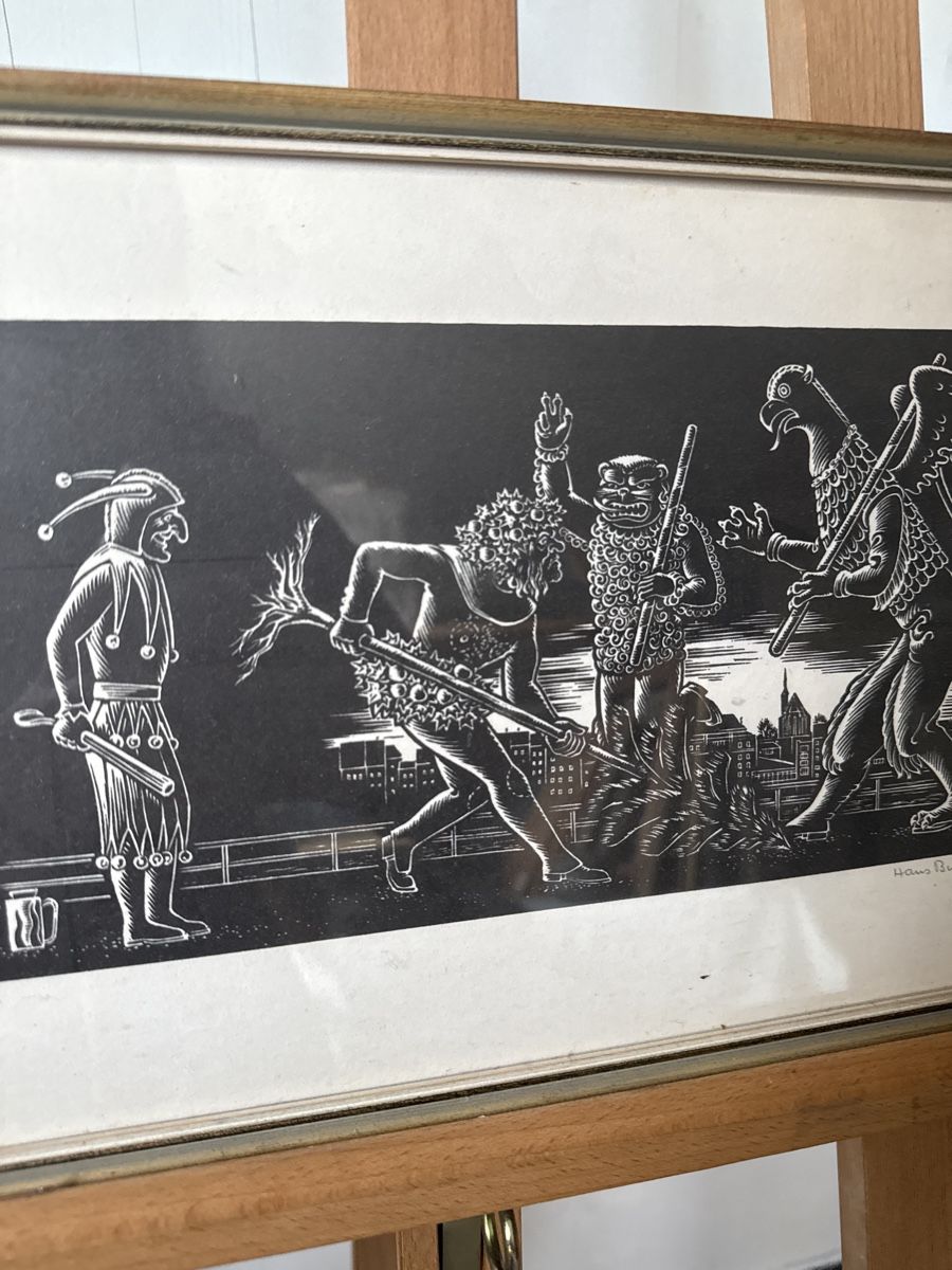 Foto & Immagini: Antikes Bild - Die Drei Ehrenzeichen von Basel – Usato da Zwingen venduto da Eiphone 3