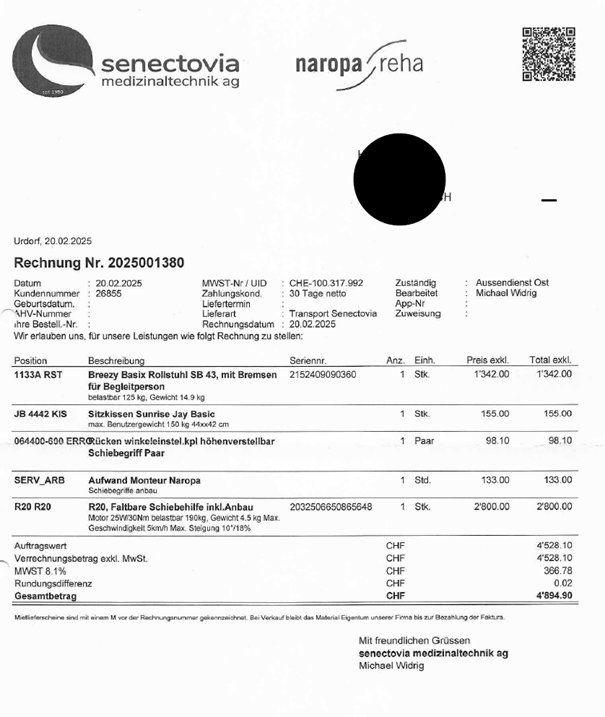 Sedie a rotelle: Breezy Basix Rollstuhl mit Empulse R20 Schiebehilfe – Usato da Kriessern venduto da PapaQ 7