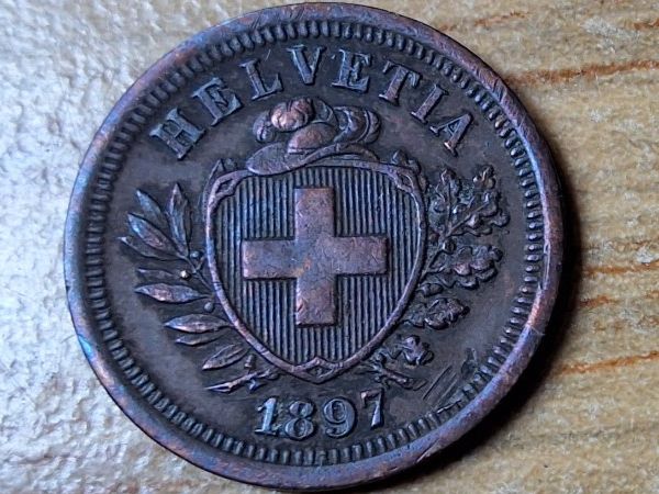 Tutti le monete: 1 Rappen 1897 - sehr schön! – Usato da Münchenstein venduto da purbach1 6