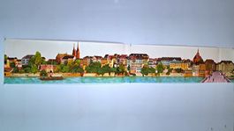 Plakat -  Panorama Grossbasel - Rheinbrücke
