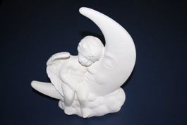 Engel aus Ton, Handarbeit, 28 cm hoch