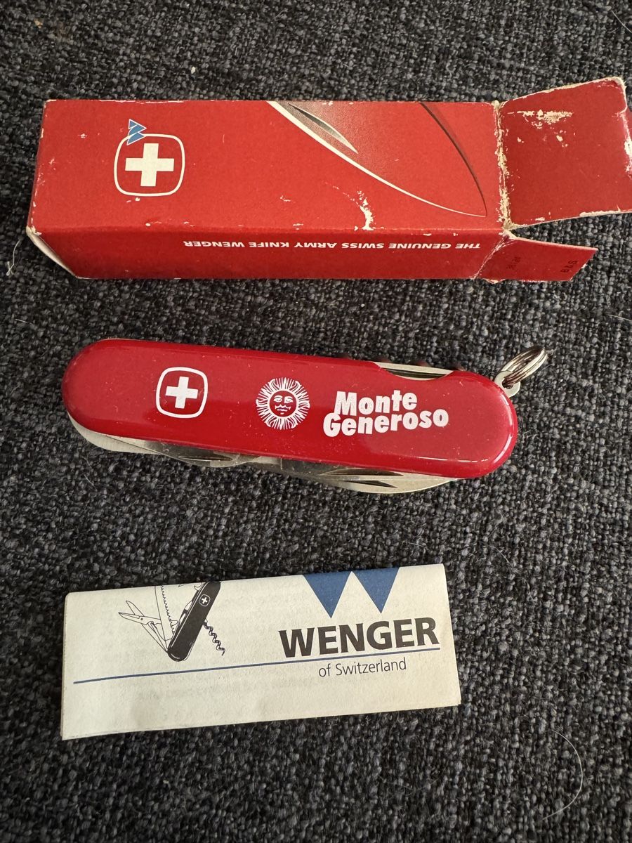 Wenger Taschenmesser: Coltello multiuso Wenger Monte Generoso, vintage! – Neu und originalverpackt aus Grono von tes_6t5v