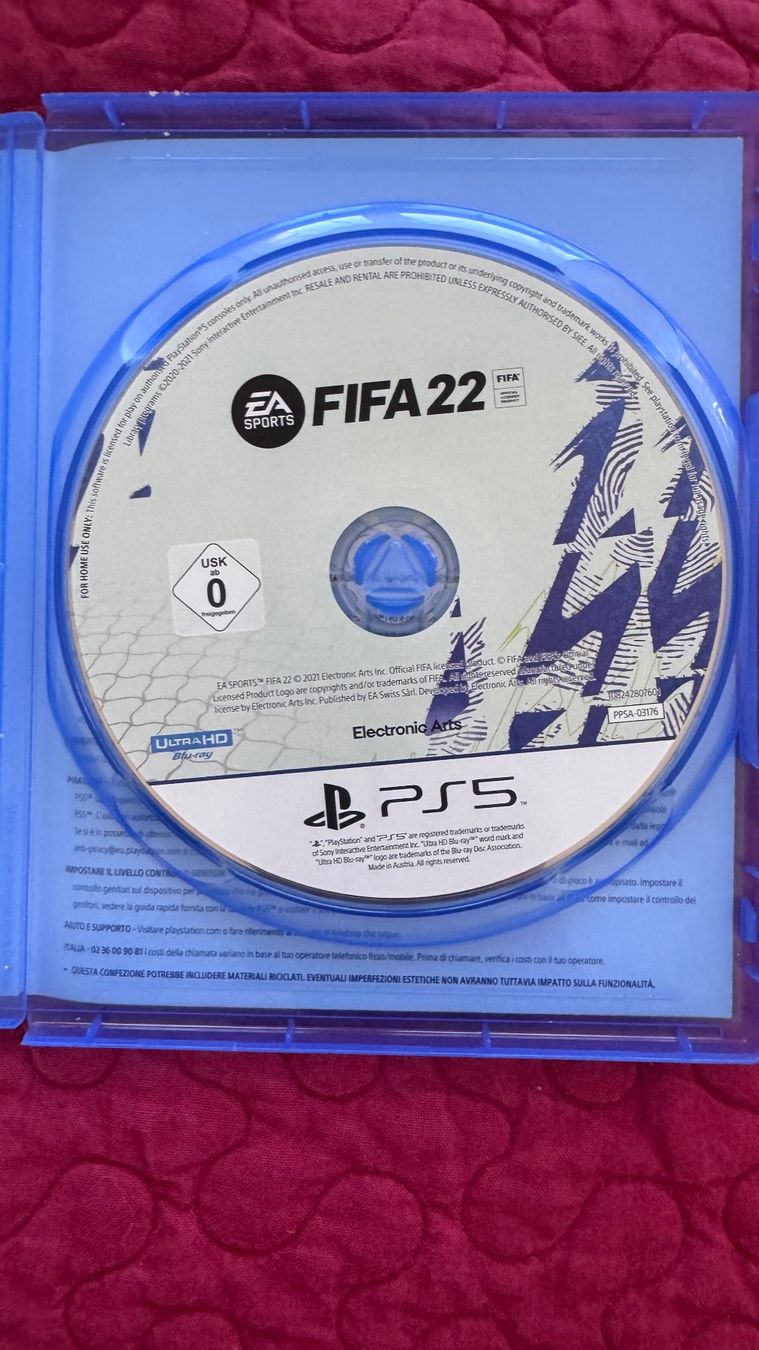 Sony Giochi: PS5 FIFA 22 Spiel – Usato da Birsfelden venduto da Berg41_7 2