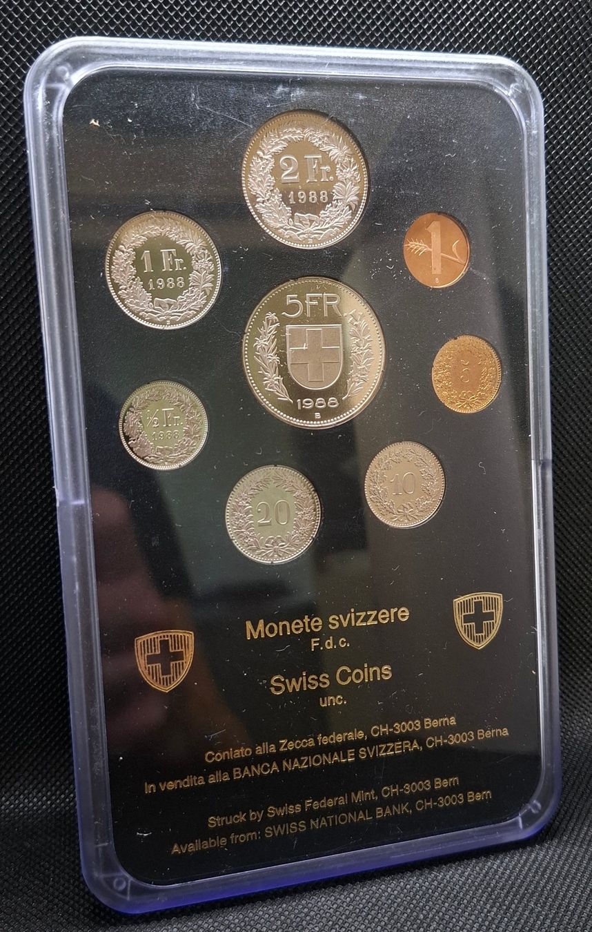 Tutti le monete: Münzsatz 1988 unzirkuliert – Usato da Bern 14 venduto da rvonmay 1