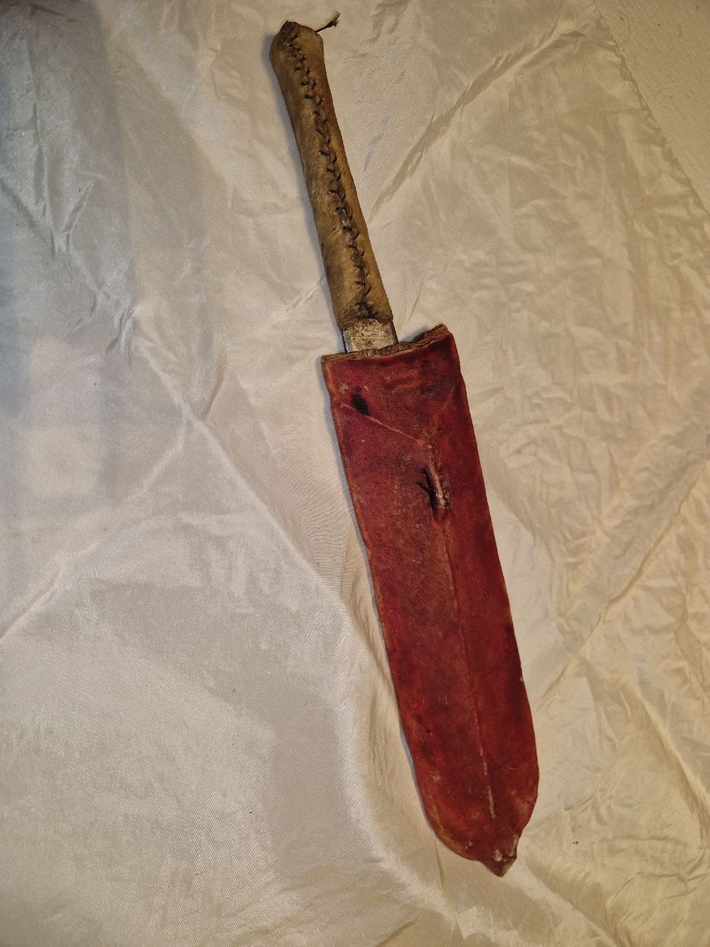 Posate: Altes Messer mit Lederscheide, Massai Machete. – Usato da Willisau venduto da mar_j55v 2