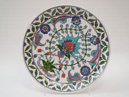 Assiette décorative poterie d'Iznik (Turquie) 
32cm