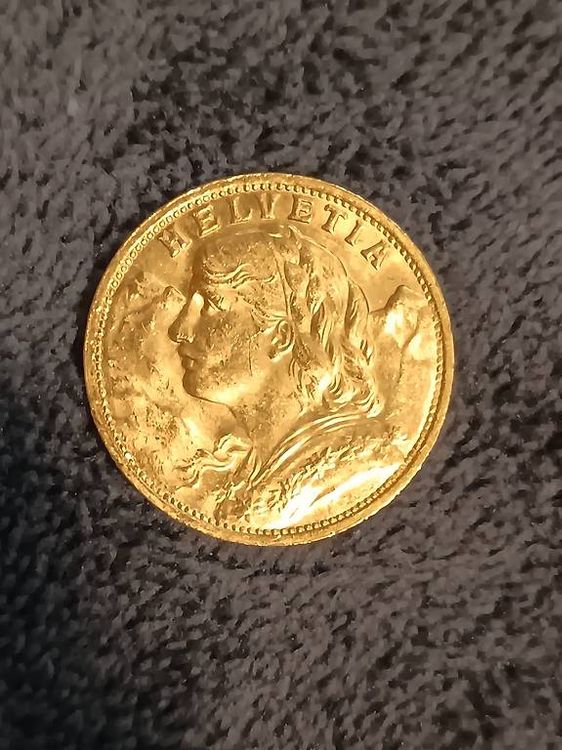 Schweizer Goldvreneli 20 Franken 1947 (B) (Gebraucht) in Scherzingen ...