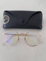RayBan Round Metal gold/evolve yellow