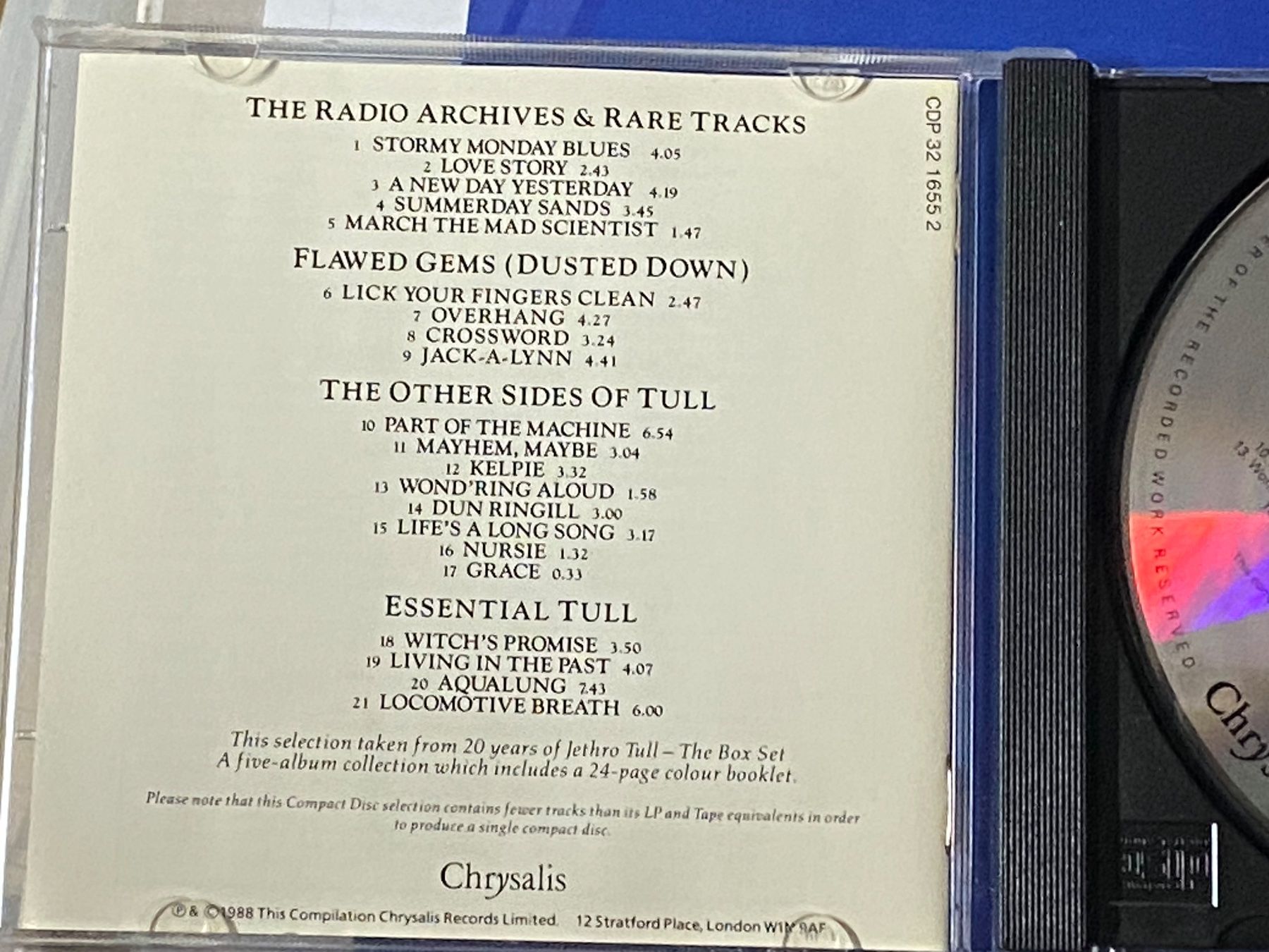 CDs: Jethro Tull – Gebraucht aus Muri b. Bern von AdidasCollector 3