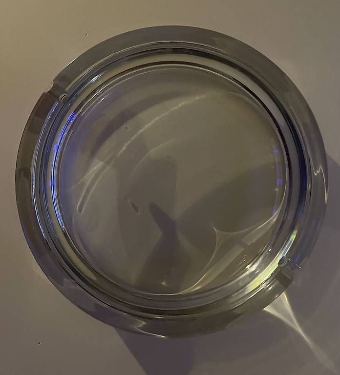 Portacenere: Schöner grosser Glas-Aschenbecher – Nuovo (secondo la descrizione) da Zürich venduto da tedmaster 1