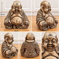 Grosser Buddha / Happy Buddha Dekofigur  24 x 24 cm