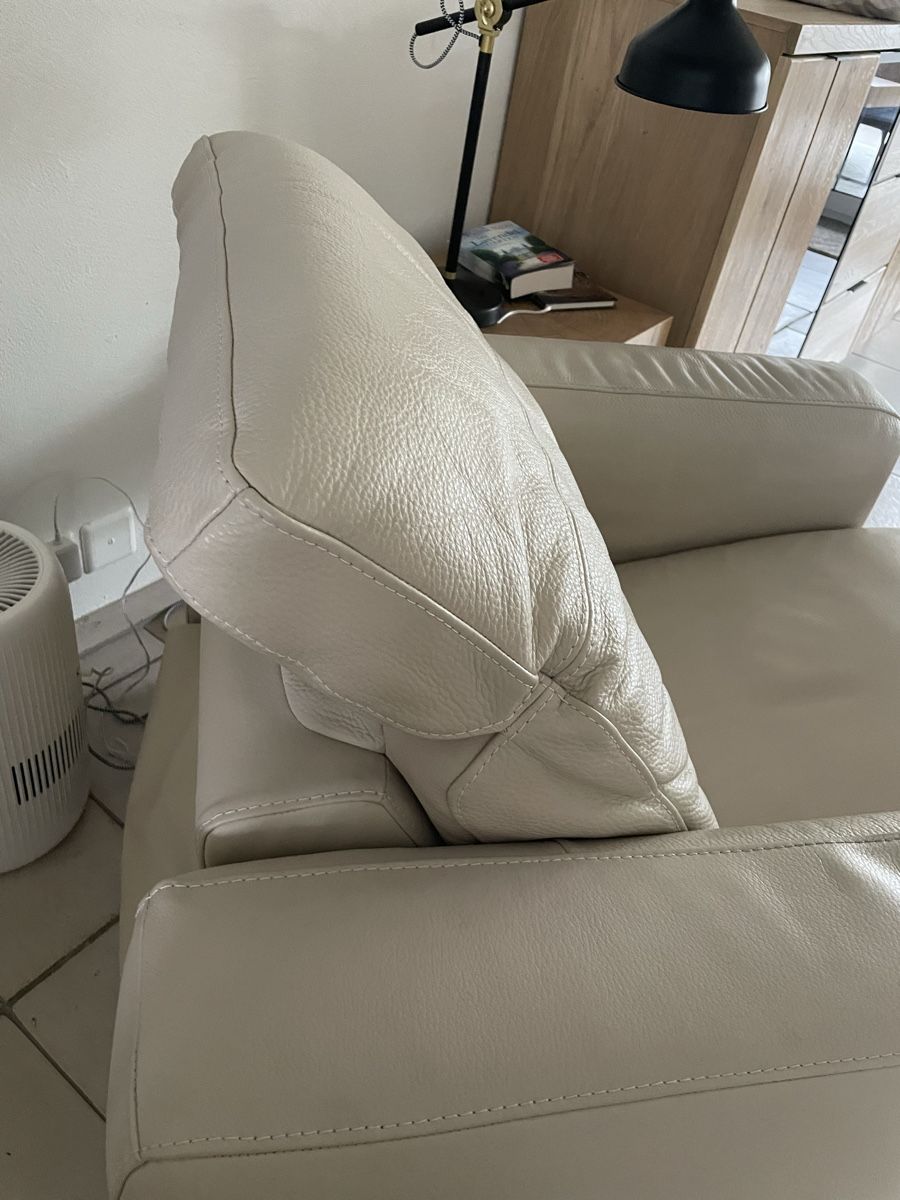 Poltrone: Leder Sessel, echt, beige, Relaxsessel  – Usato da Freienbach venduto da schimmel01 5