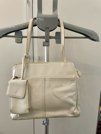 AURÉLIE Ledertasche Handtasche Weisse