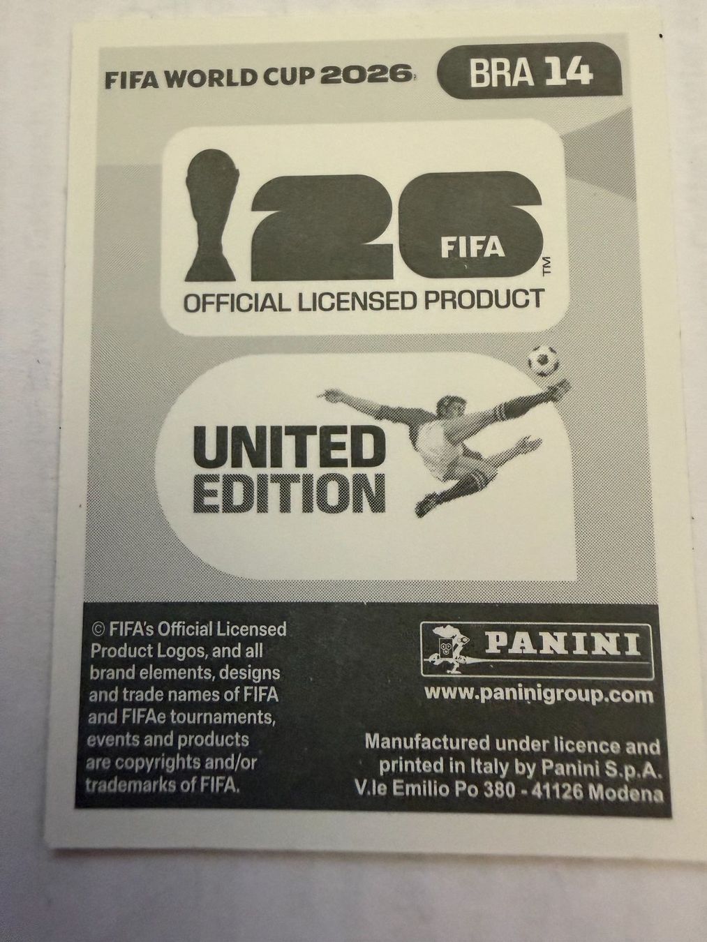 Panini Carte collezionabili: Panini WM 2026 - BRA 14 - VINICIUS JUNIOR – Usato da Tegerfelden venduto da siebenmacky 1