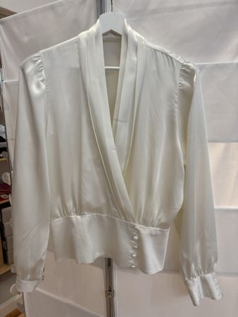Elegante Damen Bluse, Crèmefarben, Grösse 38, Top Zustand!