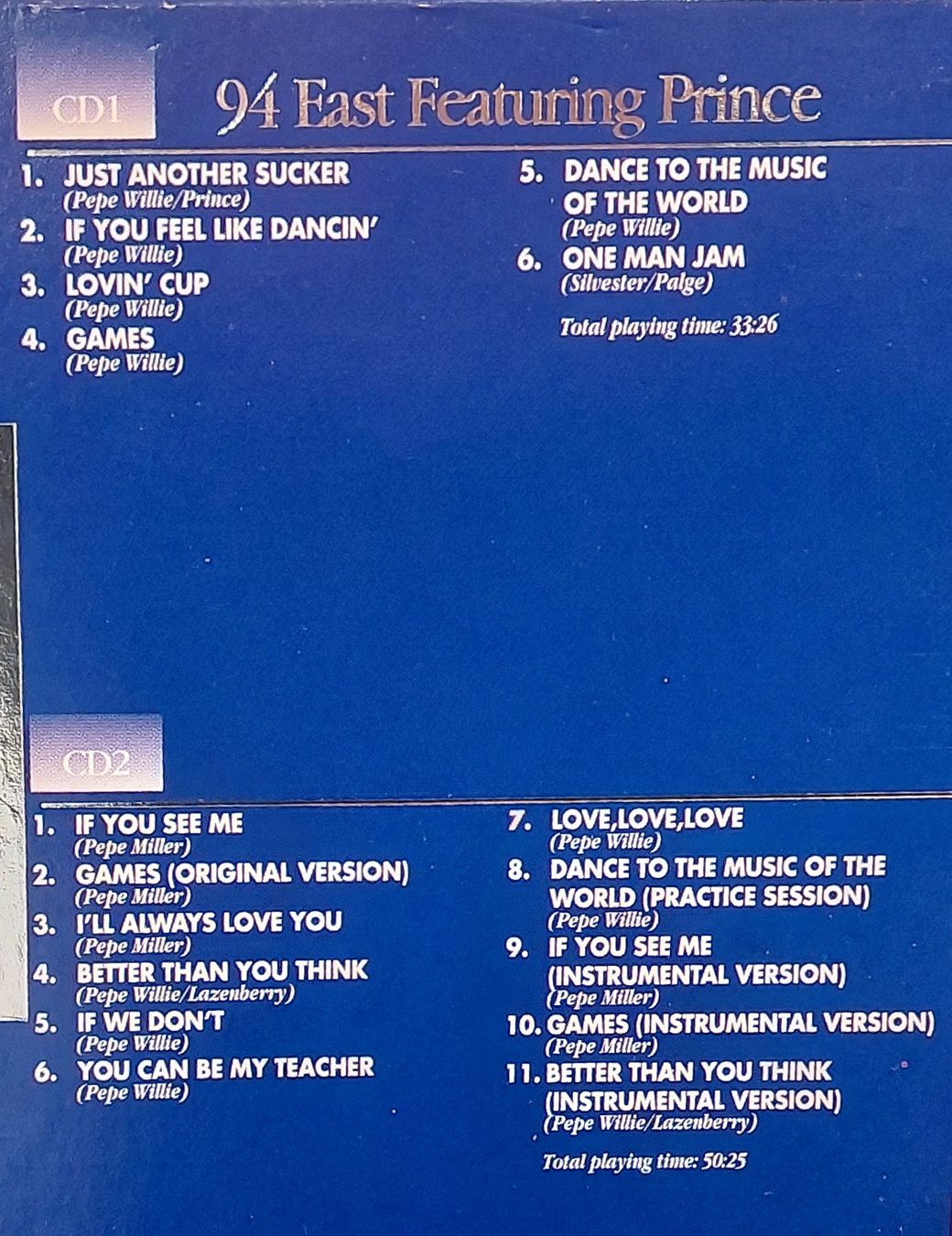 CD: 94 East Featuring PRINCE - 2 CD Collection – Nuovo e nell'imballaggio originale da Allmendingen b. BE venduto da MMC-MuMeCo 2